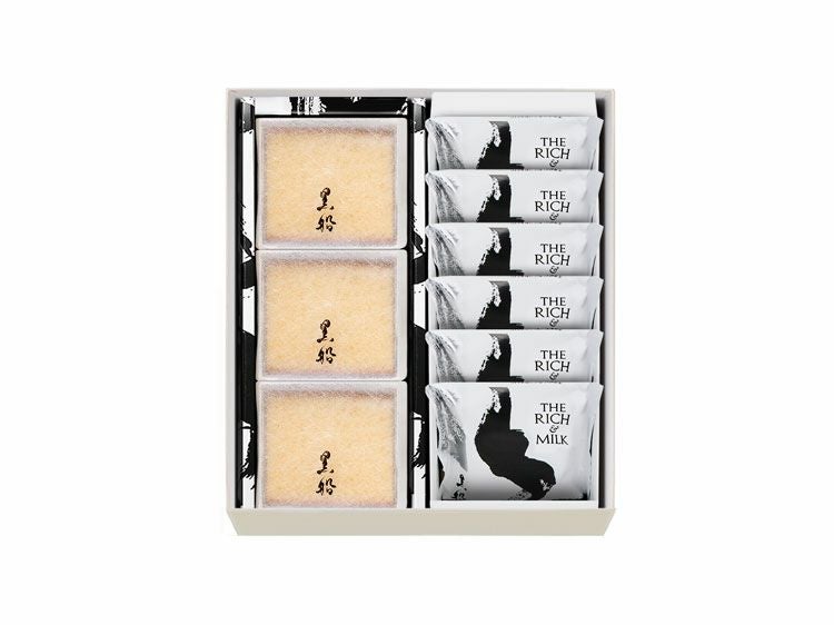 黒船カステラbebe(3個)・ザ リッチ アンド ミルク(6枚)の詰合せ