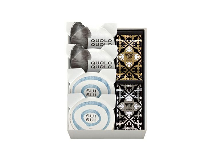 水々(2個)・黒々(2個)・ノボタイル(12枚)の詰め合わせ