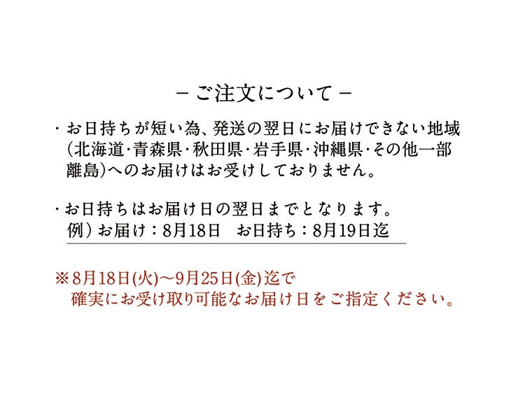 ご注文について